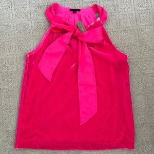 J. Crew Halter Bow Top in Velvet Pink Size S Small NWT